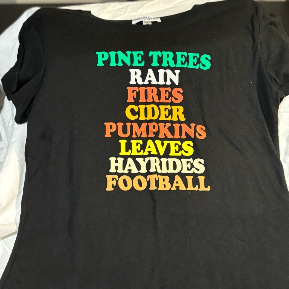 Fall black t-shirt